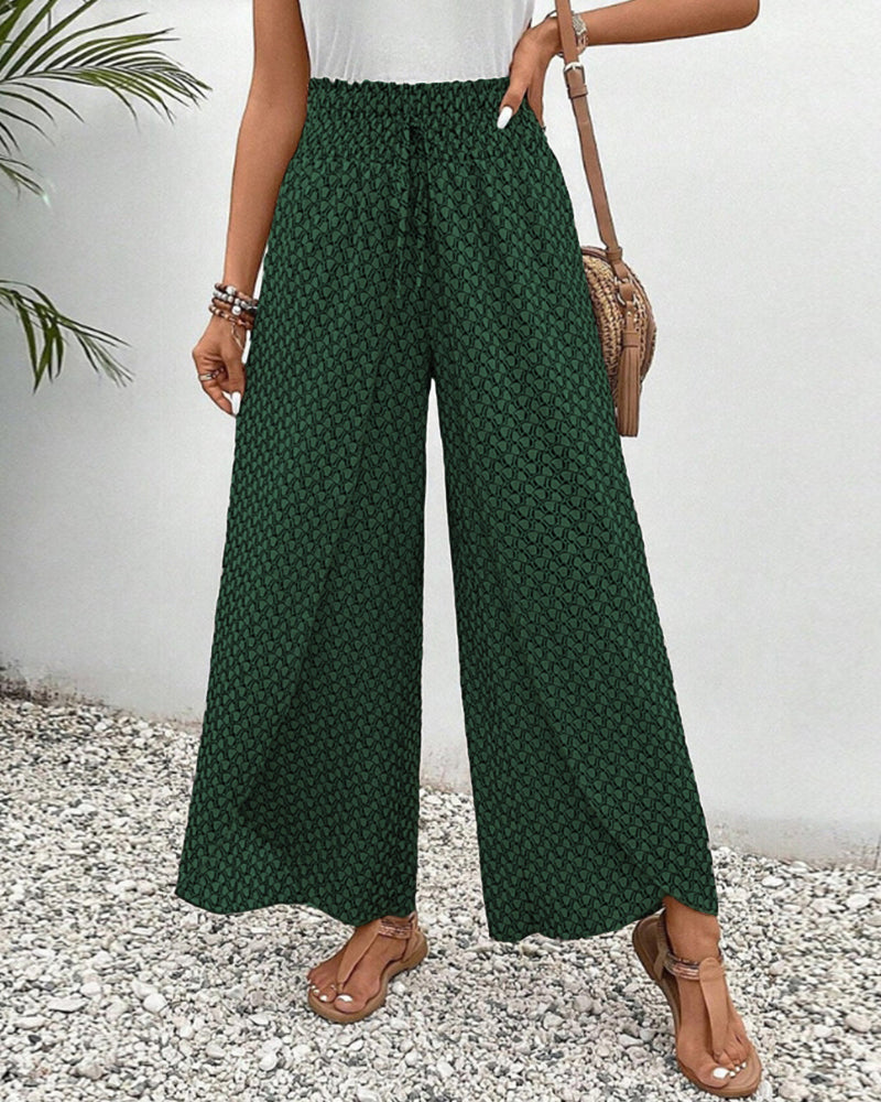 Hose mit Chiffonmuster