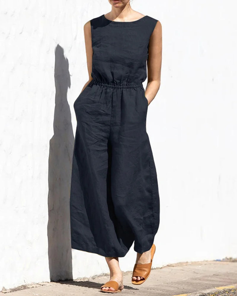 Valenzora | Classic Cotton Jumpsuit