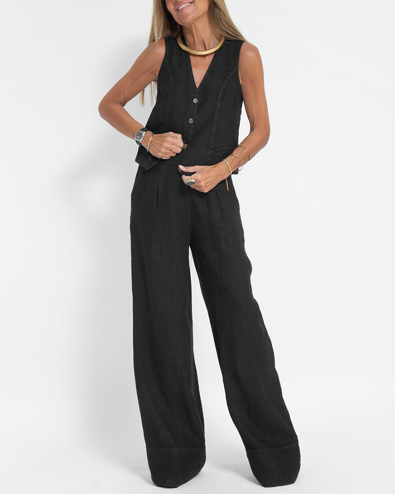 Valenzora | Women's Elegant 2-Piece Linen Set