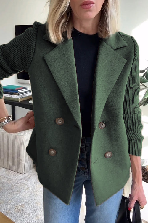 Valenzora | Elegant blazer with contrasting sleeves