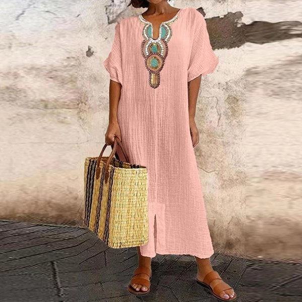 Valenzora | Cotton and linen dress for women