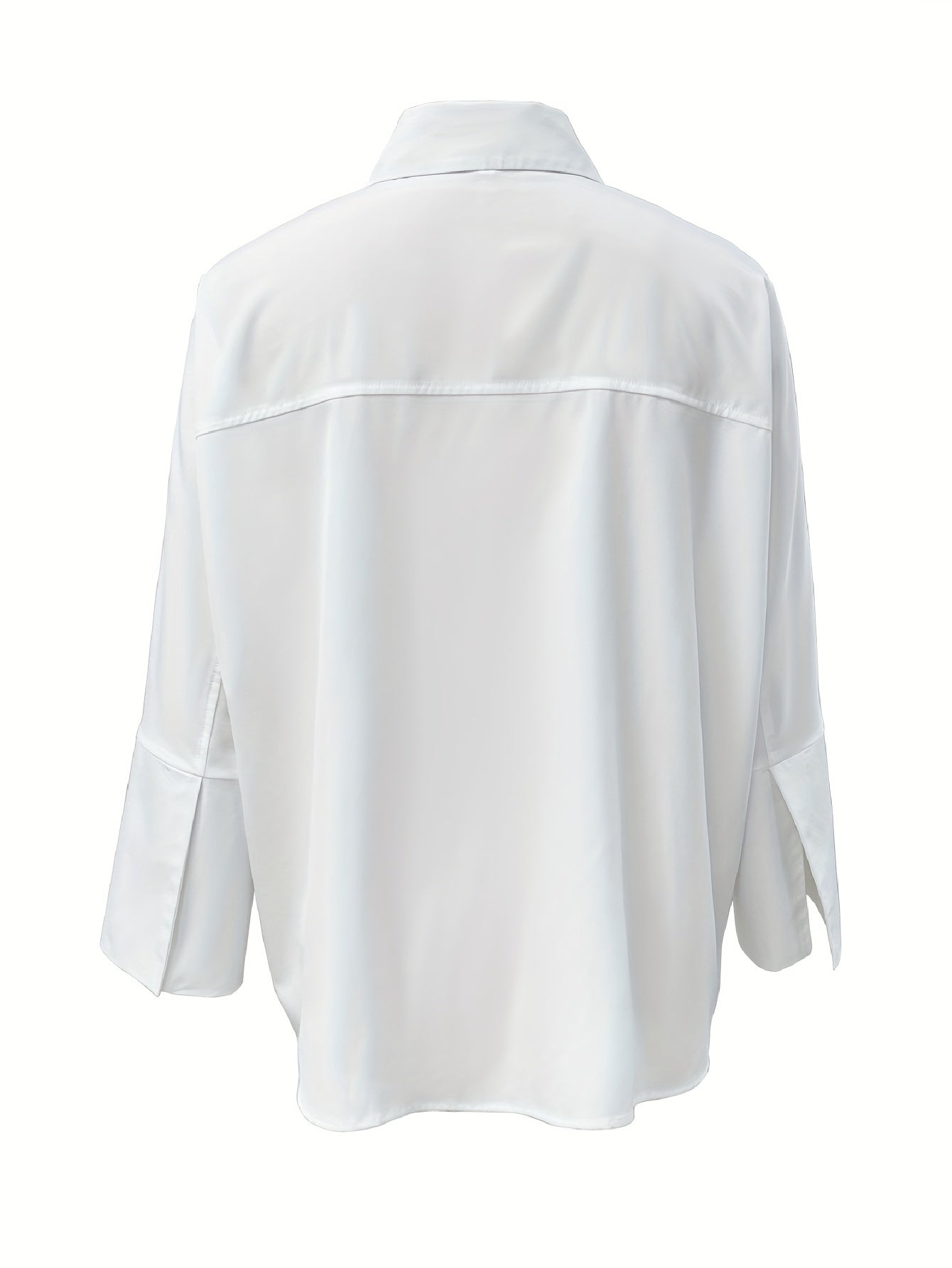 Valenzora | Timeless collared shirt with long cuffed sleeves