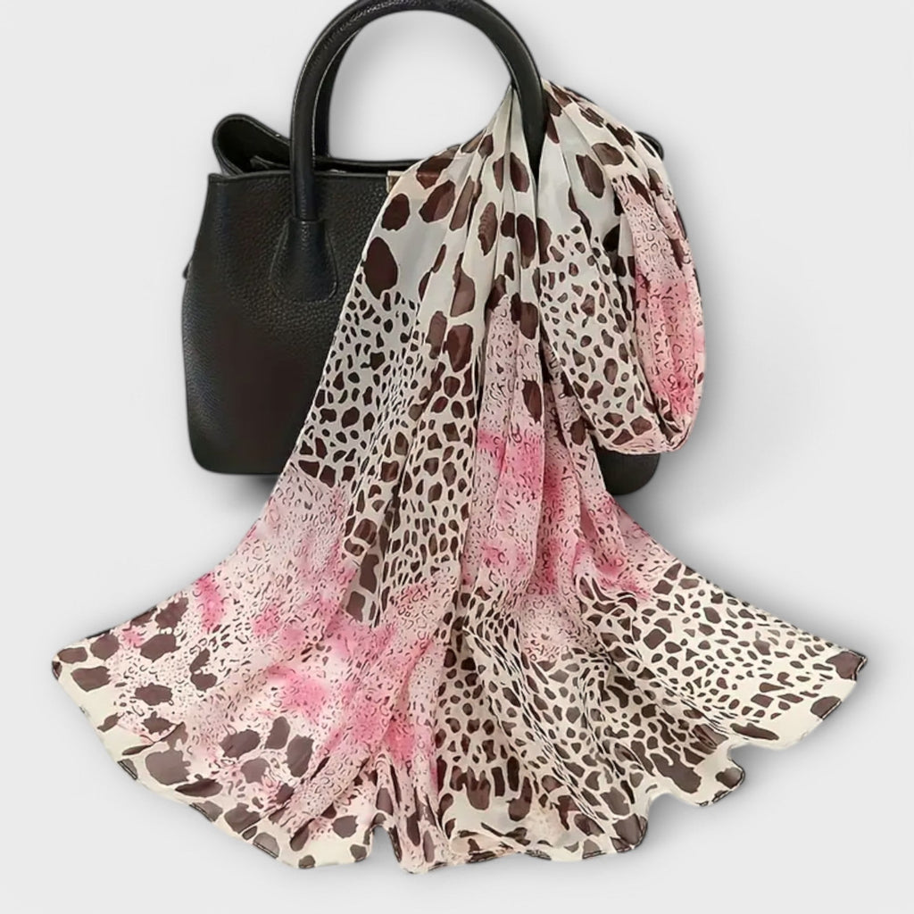 Valenzora | Leopard chiffon scarf