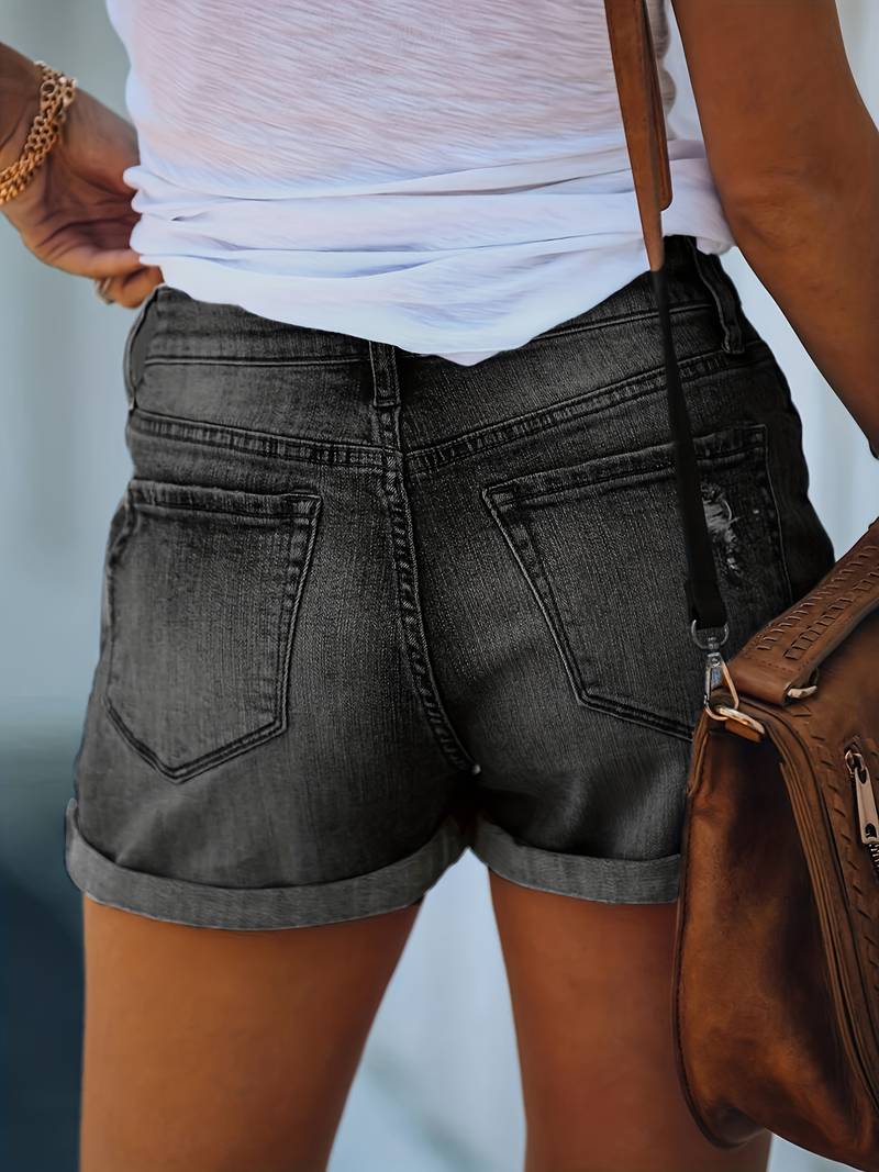 Valenzora | Spring/Summer Ripped Denim Shorts