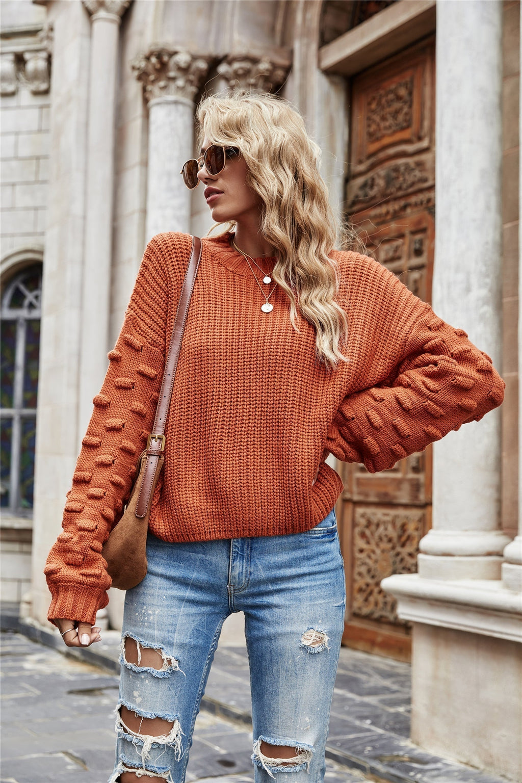 Valenzora Kurzer Pullover Strickpullover