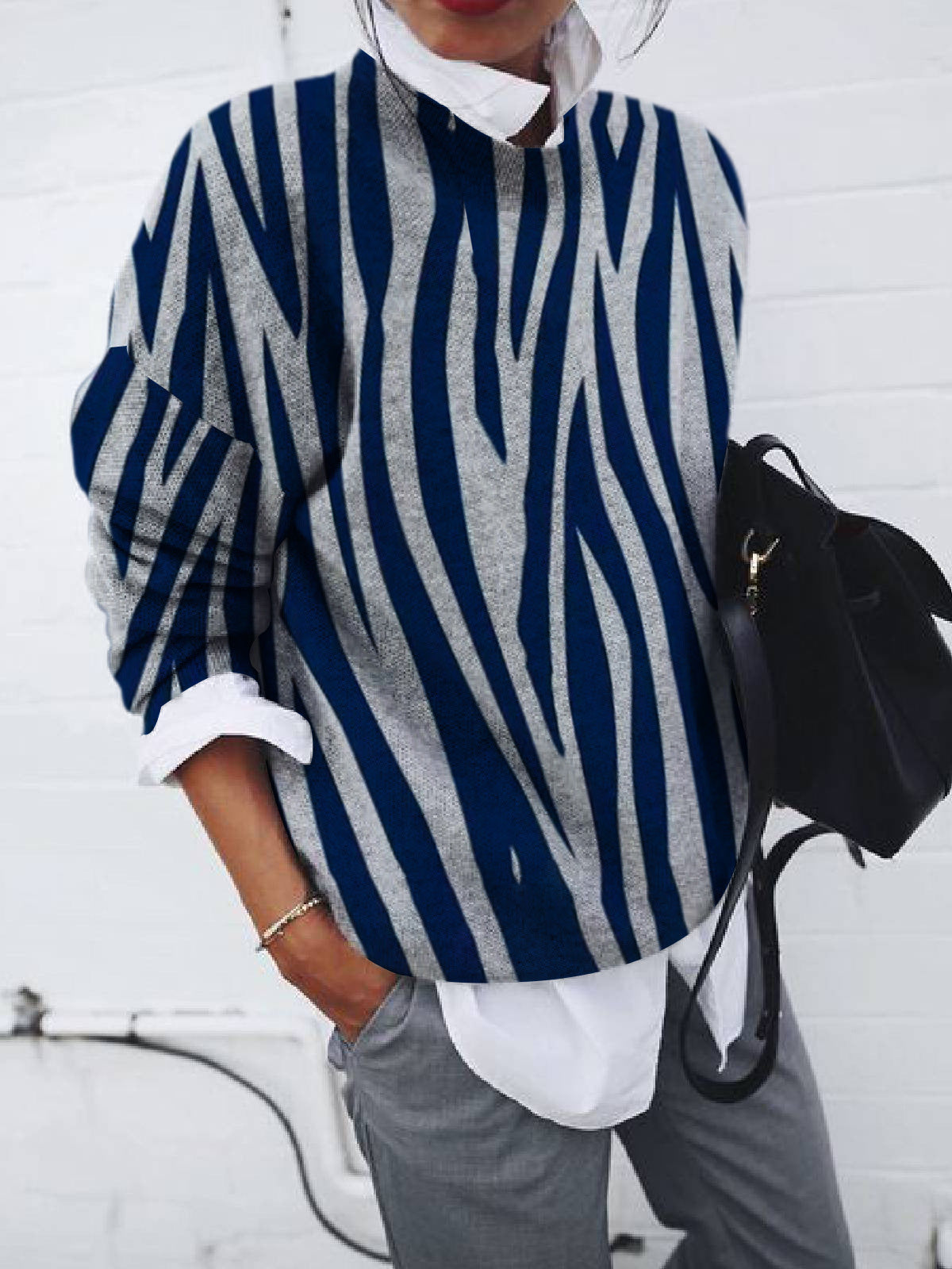 Valenzora | Women's Hoodies Loose Printed Long Sleeve Sweatshirt