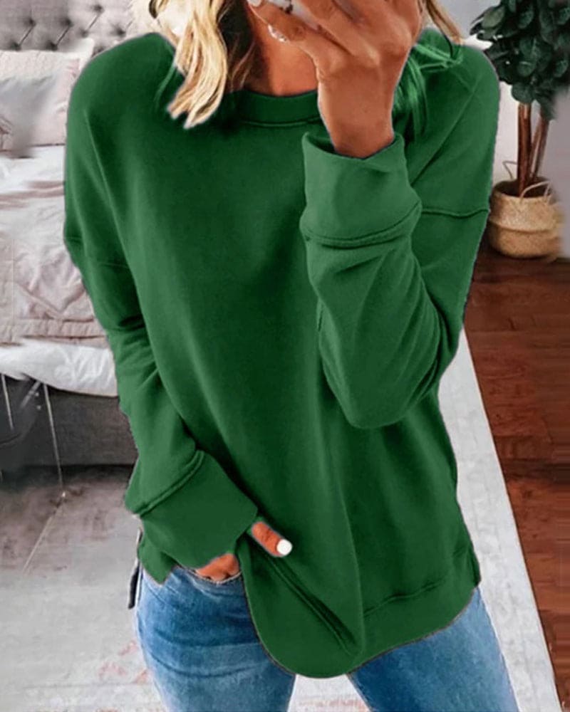 Valenzora | Solid Color Women's Sweatshirt