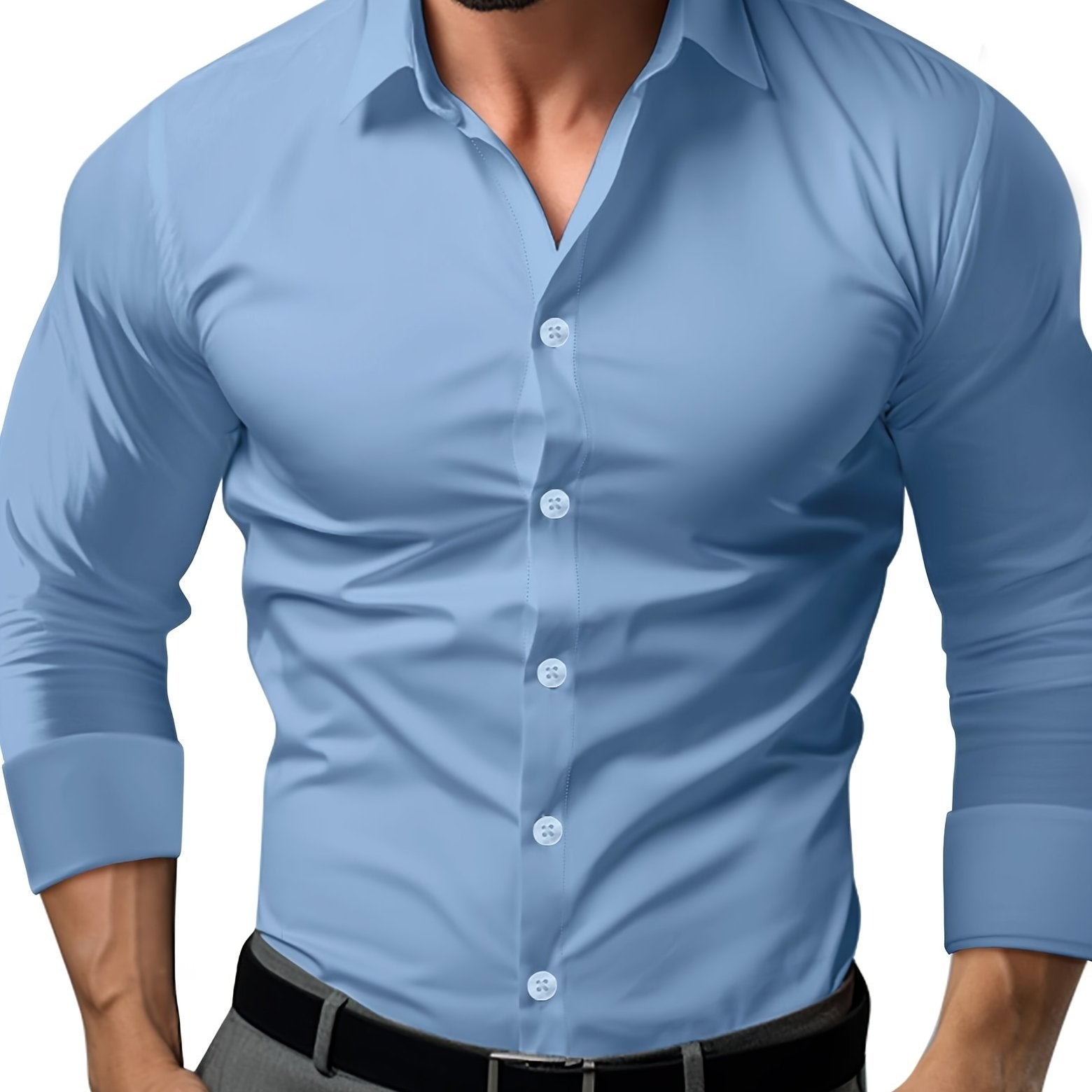 Valenzora | Slim Fit Plain Cotton Shirt