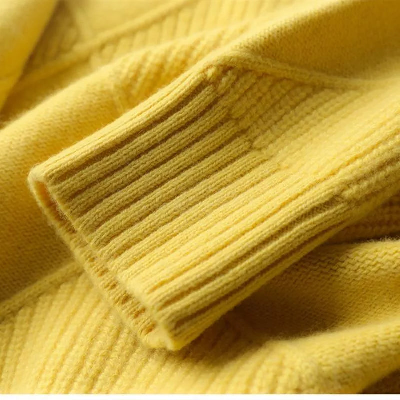Comfortable, loose-fitting turtleneck sweater