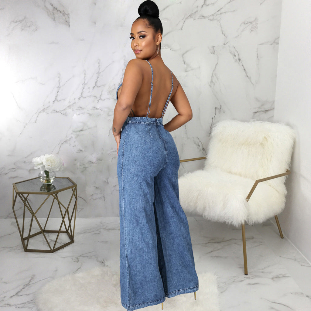 Valenzora Denim-Overall | Trendiger Denim-Overall für Damen