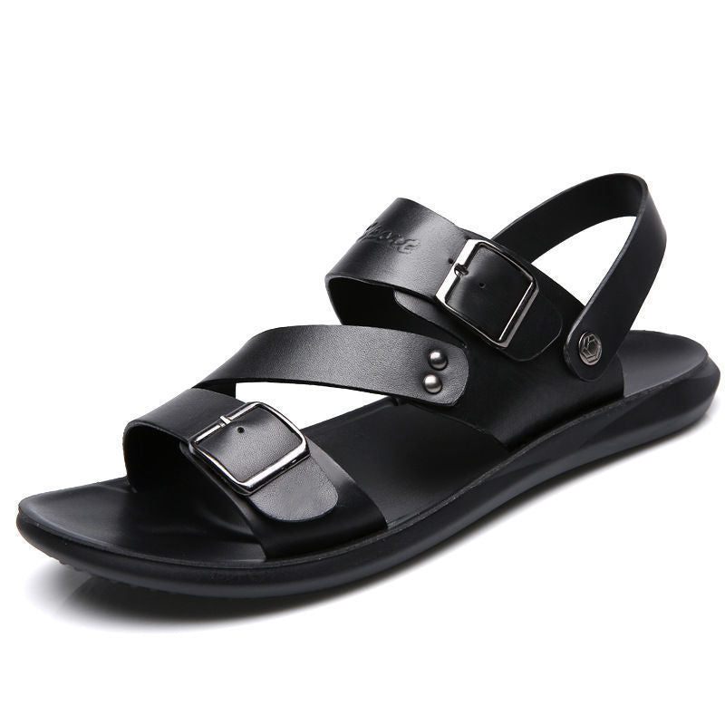 Valenzora | Split leather sandals with buckle