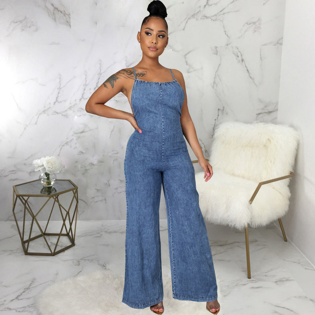 Valenzora Denim-Overall | Trendiger Denim-Overall für Damen