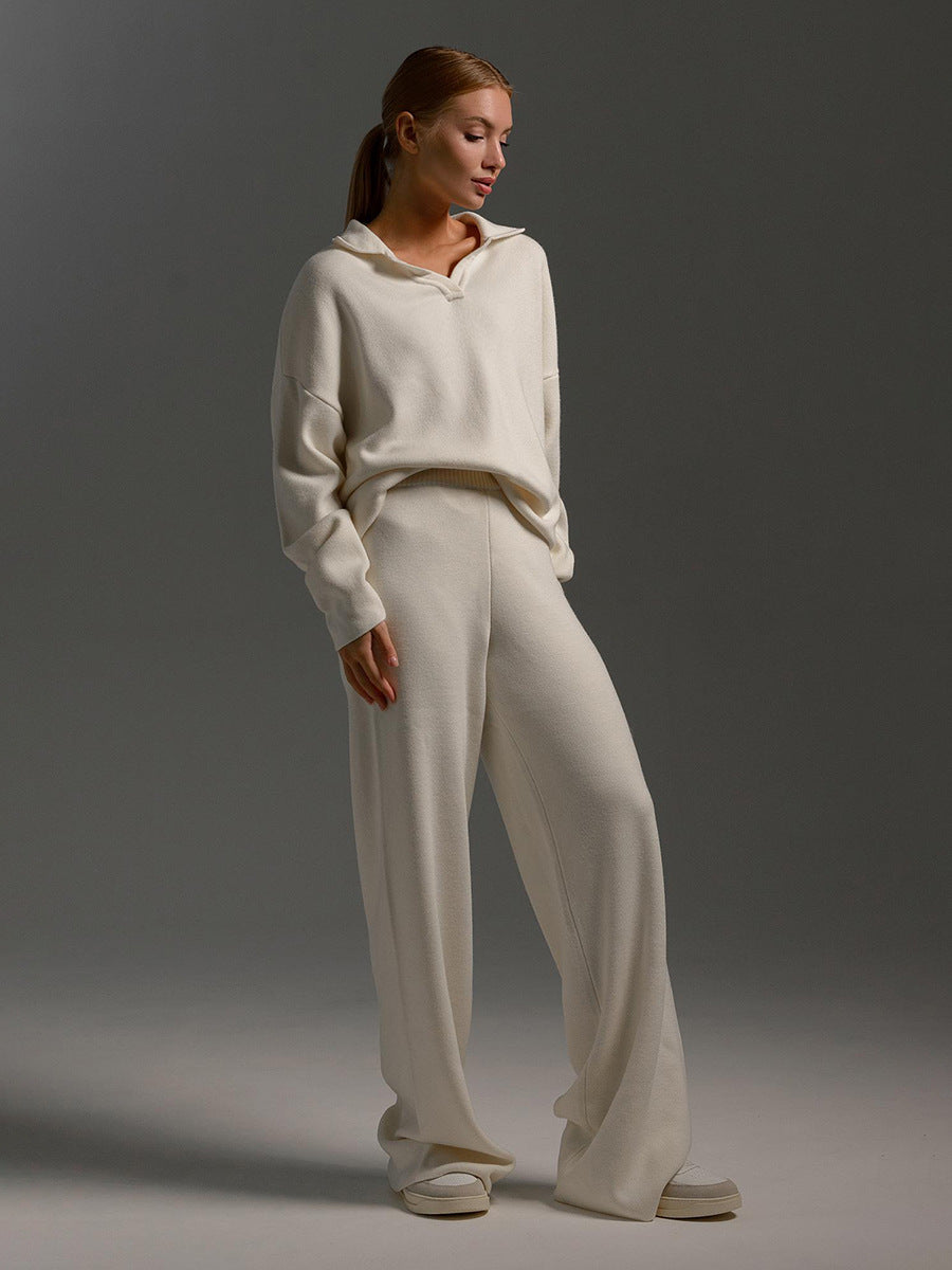 Valenzora | Set of trousers and knit sweater