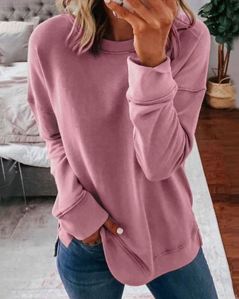 Valenzora | Solid Color Women's Sweatshirt