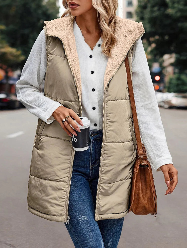 Valenzora | Jamia Reversible Hooded Vest