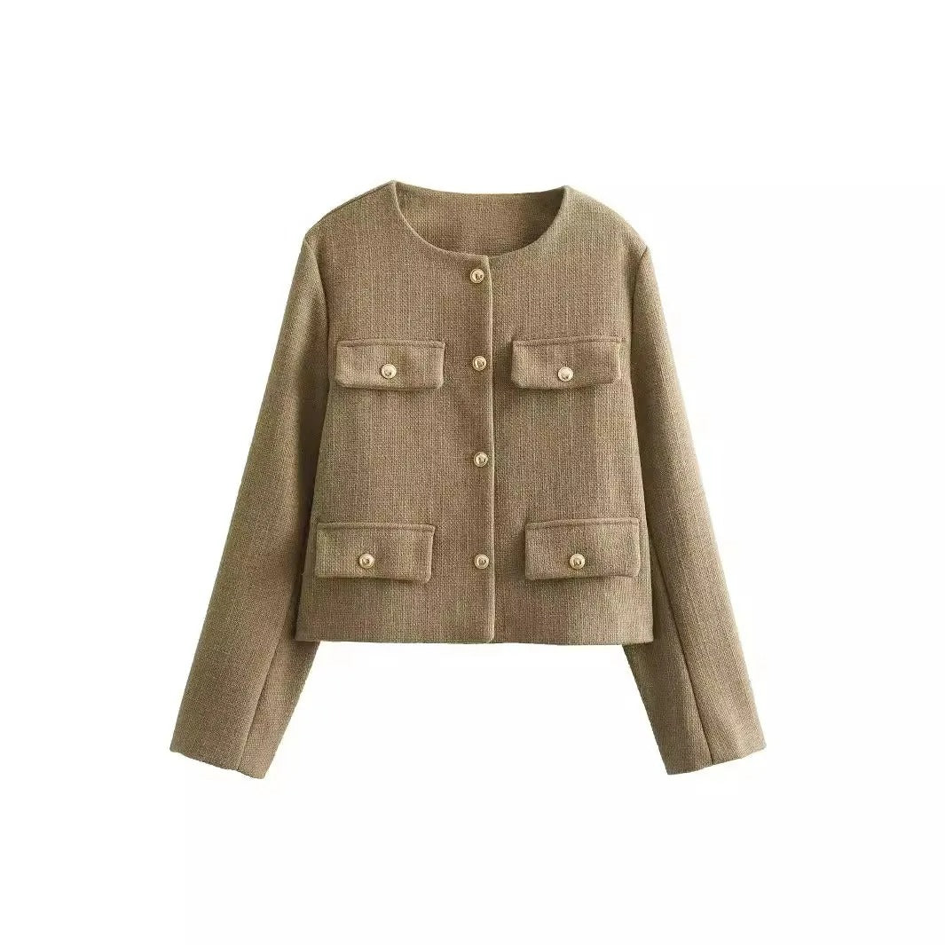 Valenzora | Chic and elegant blazer jacket with button closure for women