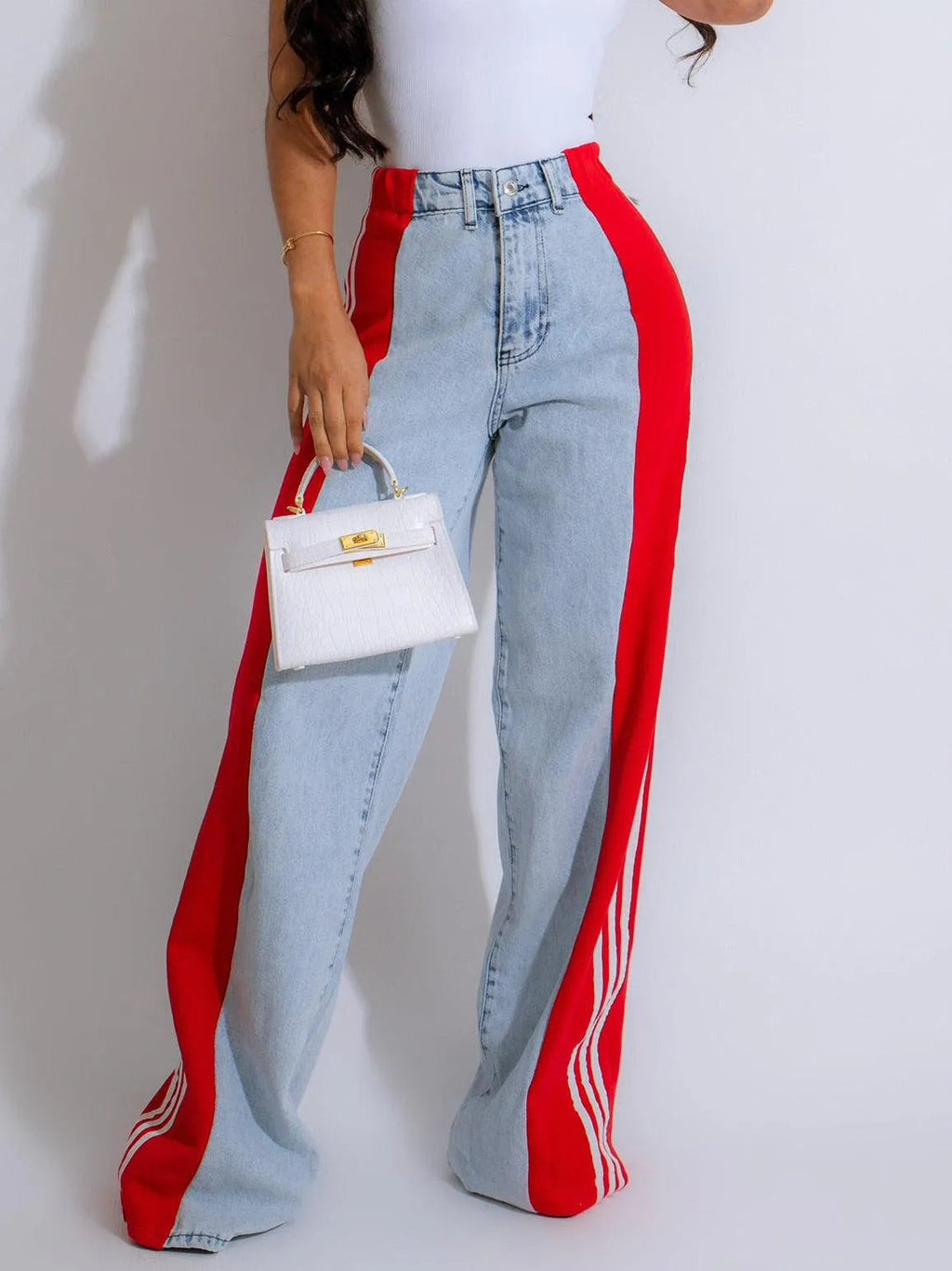Valenzora | Wide-leg denim trousers
