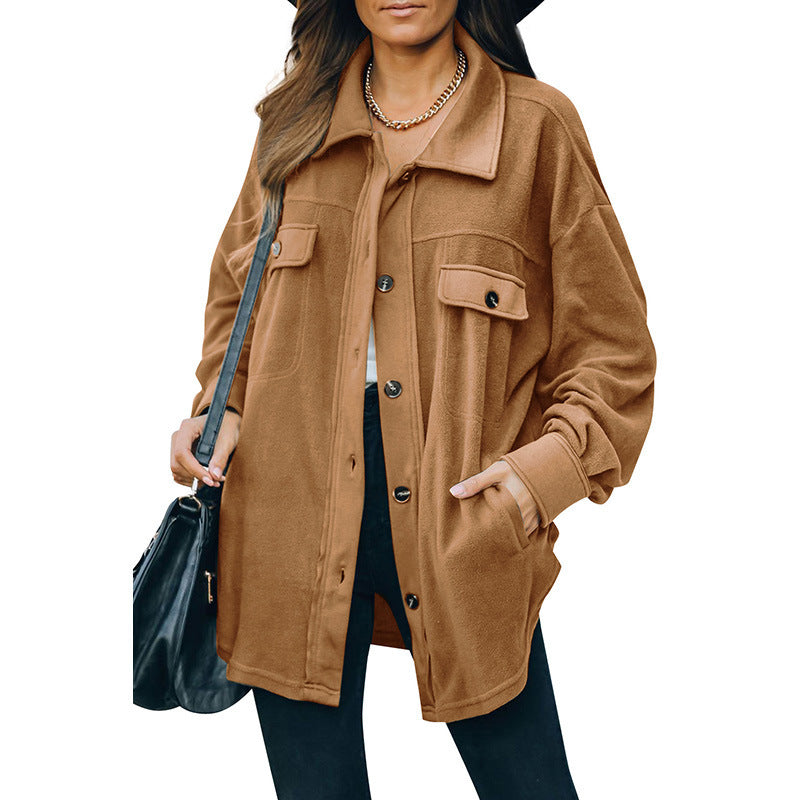 Valenzora | Fleece button-up jacket