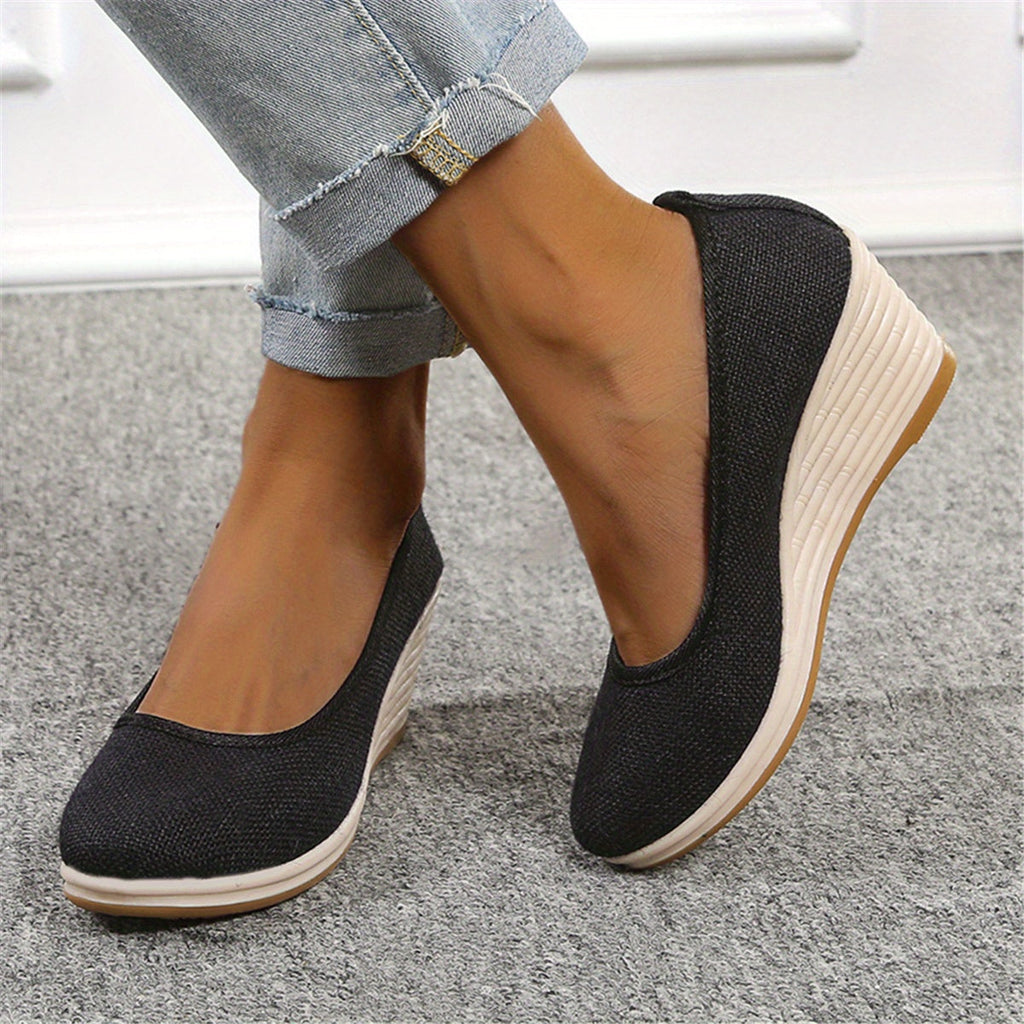Valenzora | Breathable wedge heel slippers