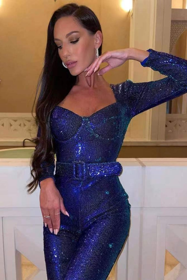 Valenzora Marissa Sequin Jumpsuit