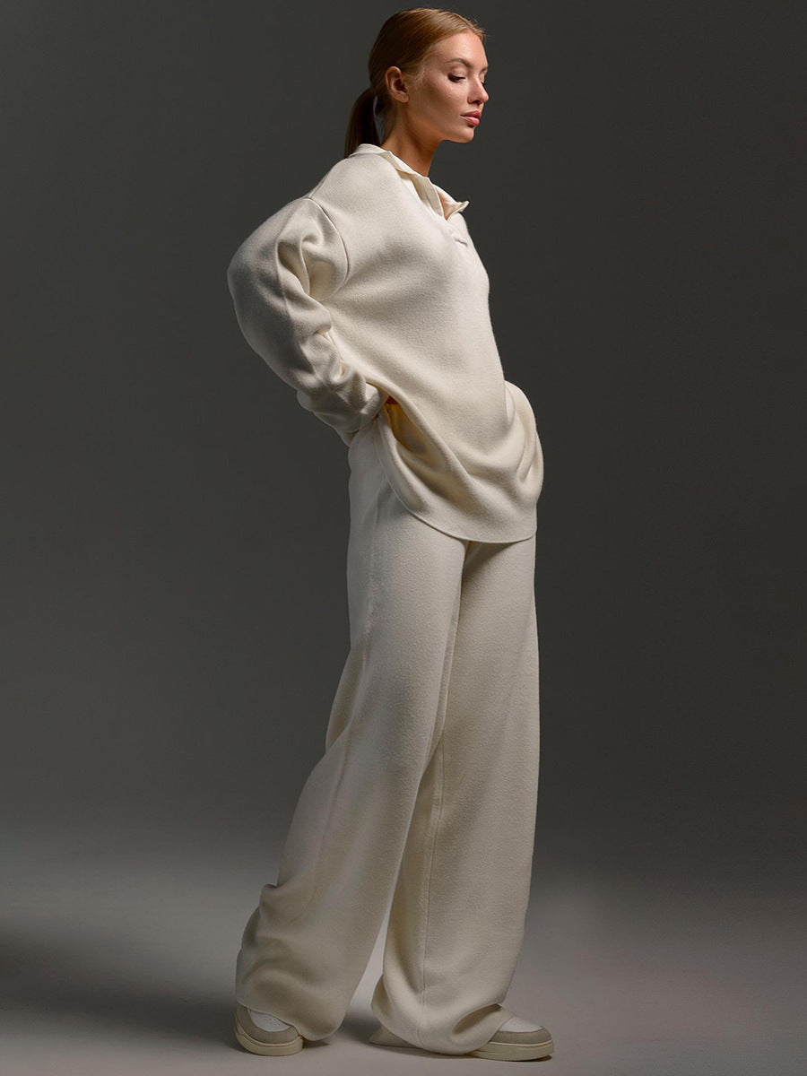 Valenzora | Set of trousers and knit sweater