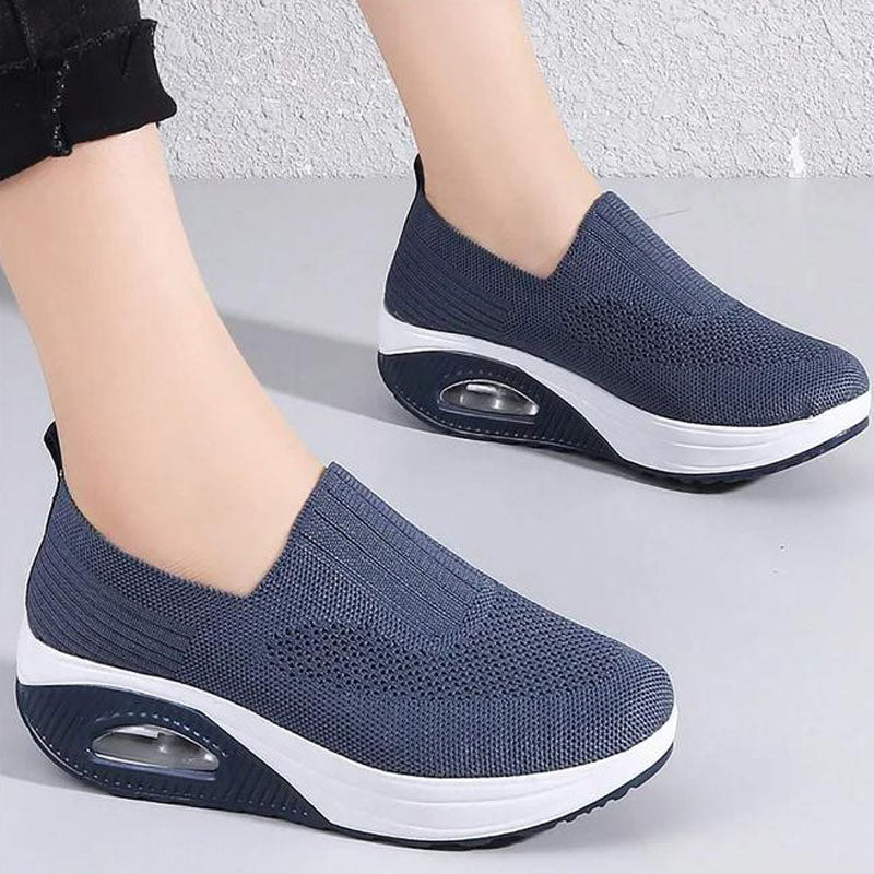 Valenzora | Breathable Slip-on Sneakers with Ergonomic Sole for Women
