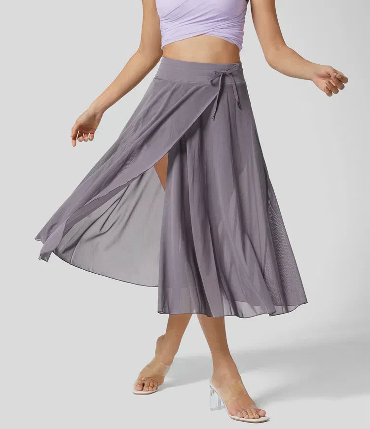 2-in-1 high-waisted tulle skirt