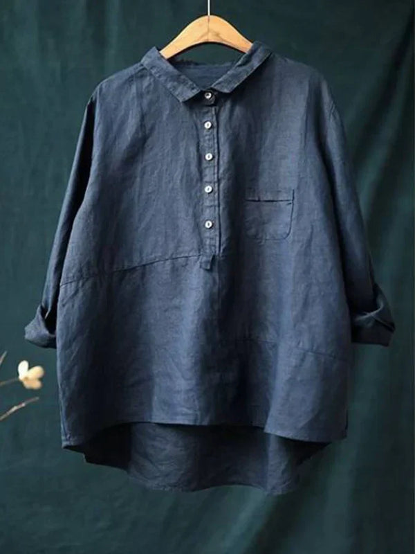 Valenzora | Women's Linen Long-Sleeve Shirt
