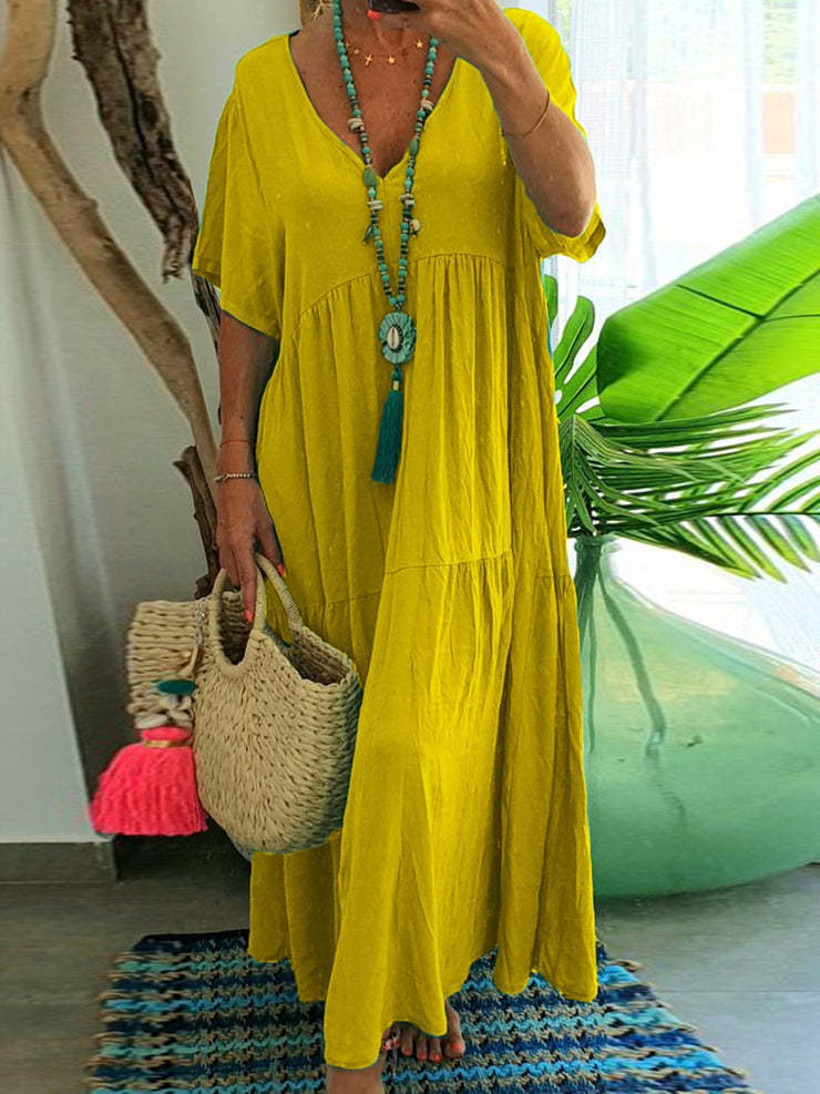 Valenzora | Irregular Multicolored Plus Size Dress