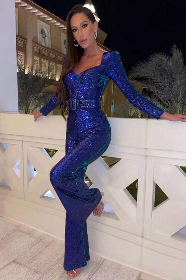 Valenzora Marissa Sequin Jumpsuit