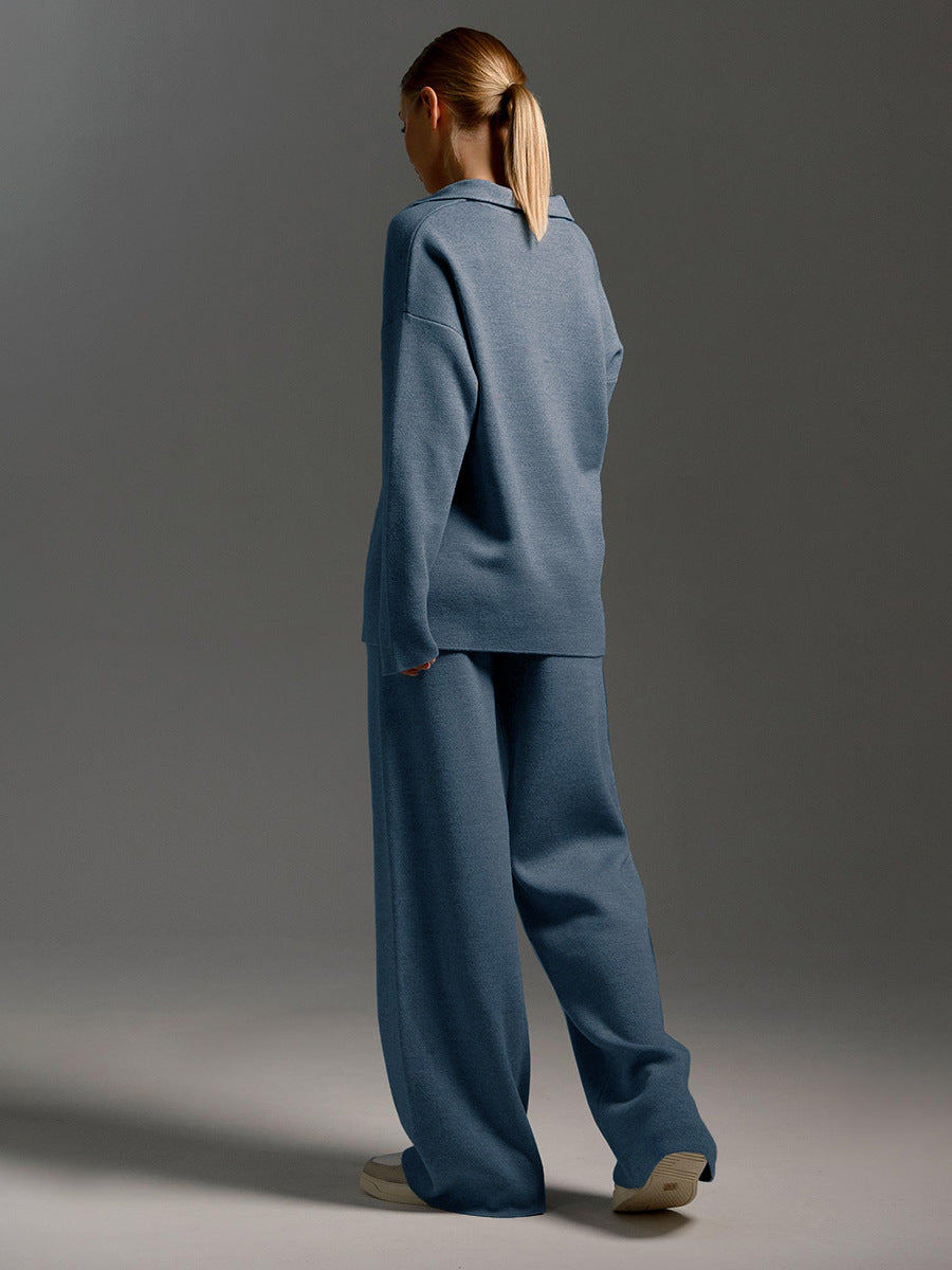 Valenzora | Set of trousers and knit sweater