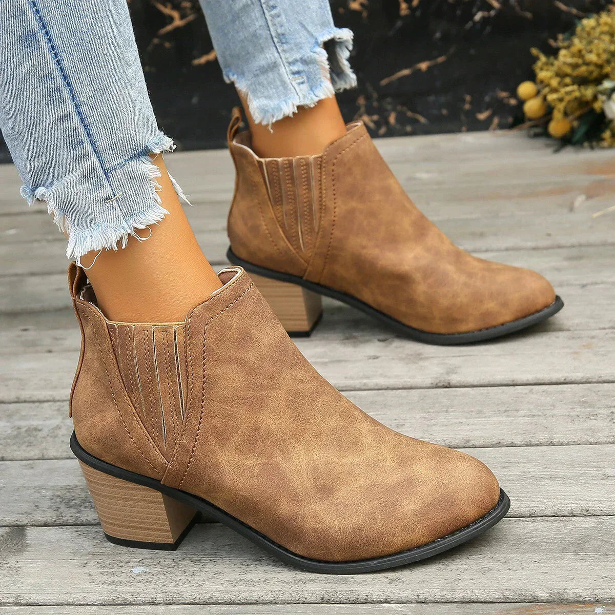 Valenzora Ankle boots with heels - Black ankle boots with heels - Ankle boots with heels