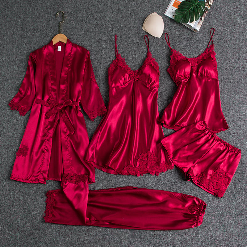 Valenzora | Luxurious Satin Nightdress Set