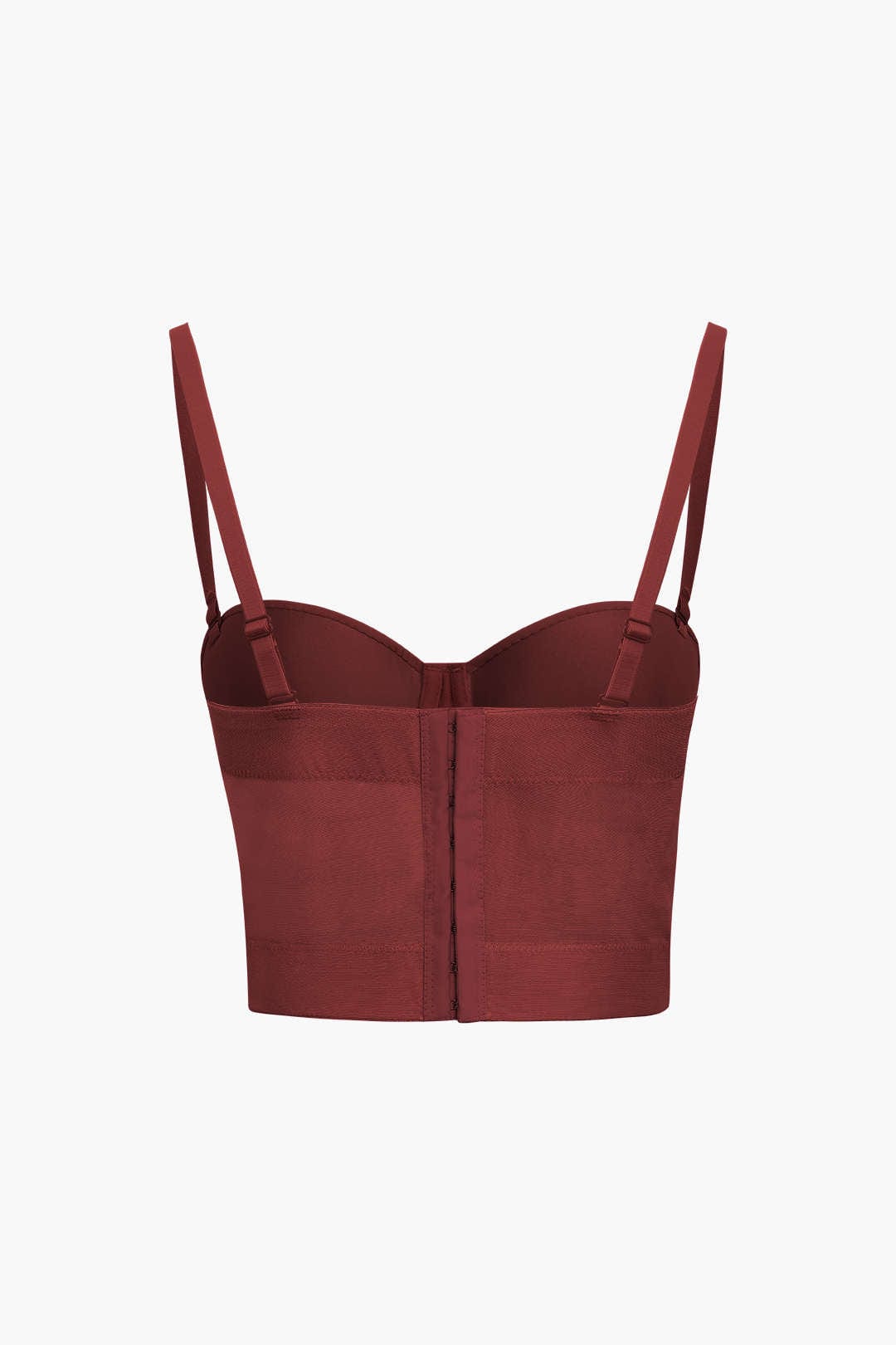 Valenzora | Figure-hugging bustier top with underwire cups and transparent mesh structure