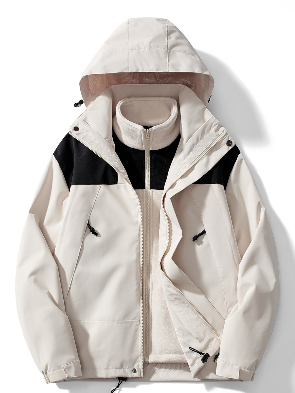 Valenzora | 3-in-1 Fleece Winter Jacket with Hood for Women