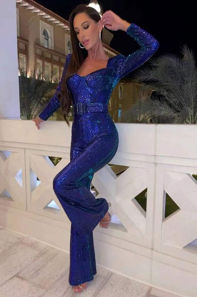 Valenzora Marissa Sequin Jumpsuit