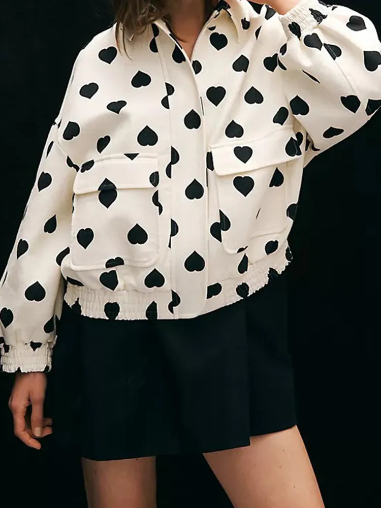 Valenzora | Jacke mit Herz-Print