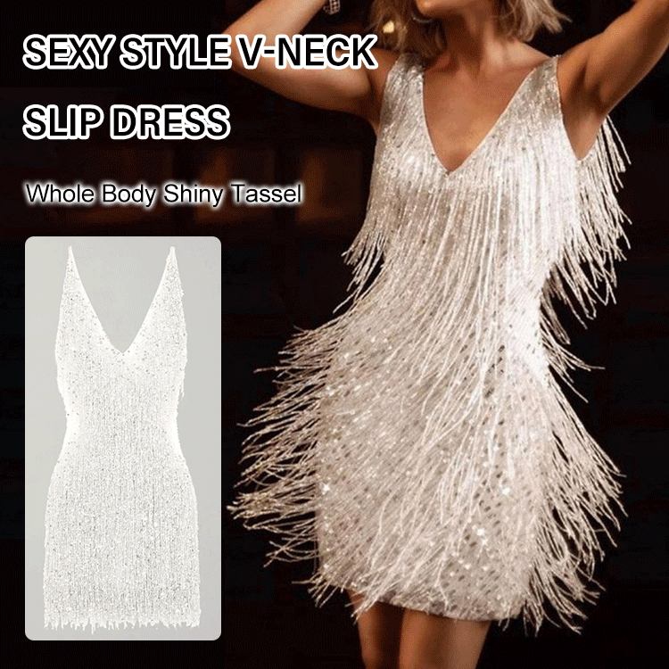 Valenzora | Slip dress with V-neck