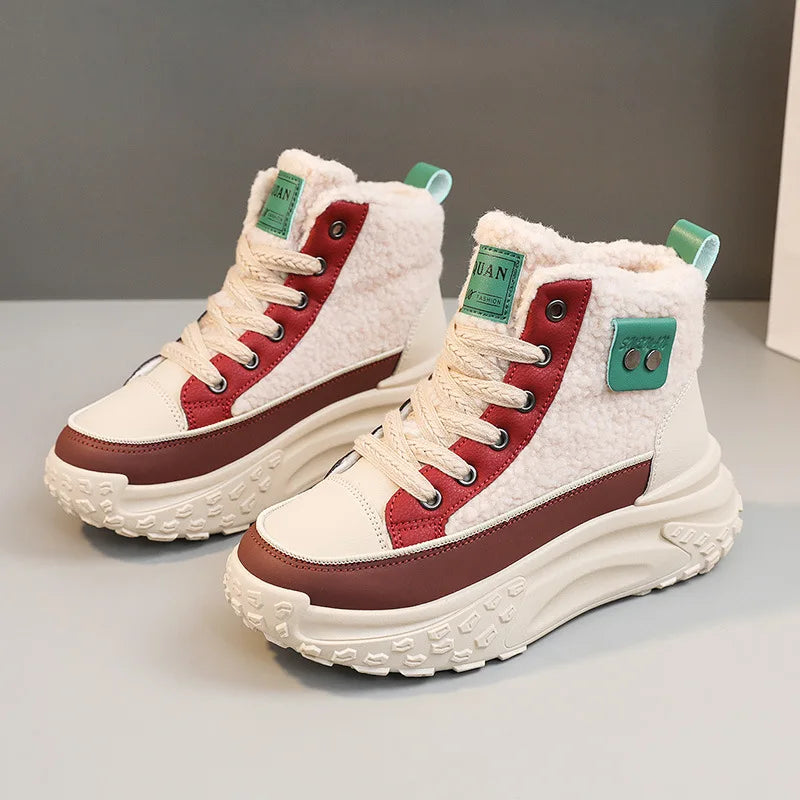 Valenzora | Wasserdichte Plüsch-Stiefeletten