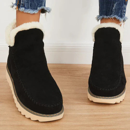 Valenzora | Comfortable ankle boots with fur lining for women