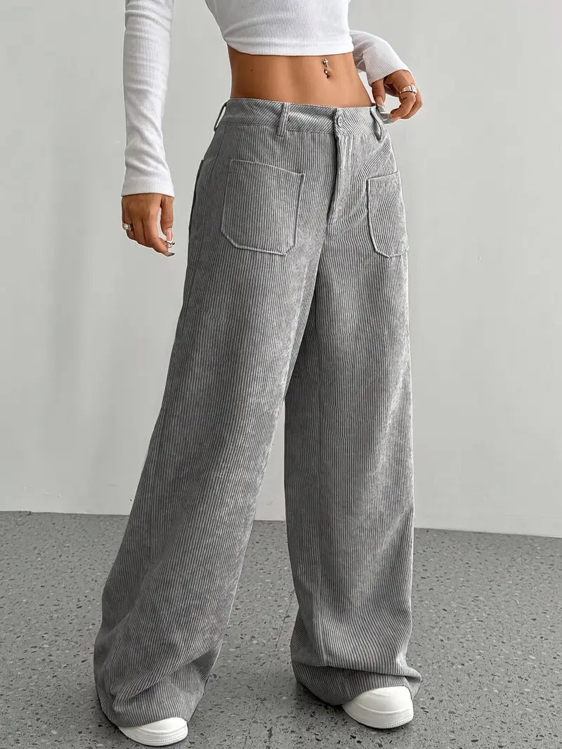 Valenzora | Weite Cordhose für Damen