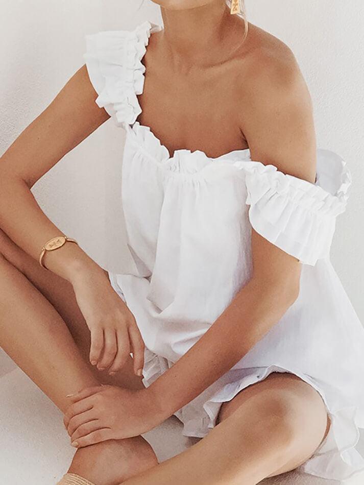Valenzora | Baumwoll-Rüschen-Cami-Shorts-Set