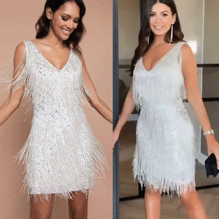 Valenzora | Slip dress with V-neck