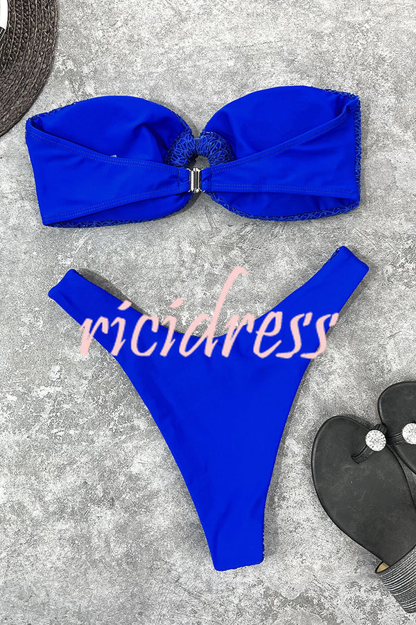 Valenzora bandeau bikini with a ring neckline