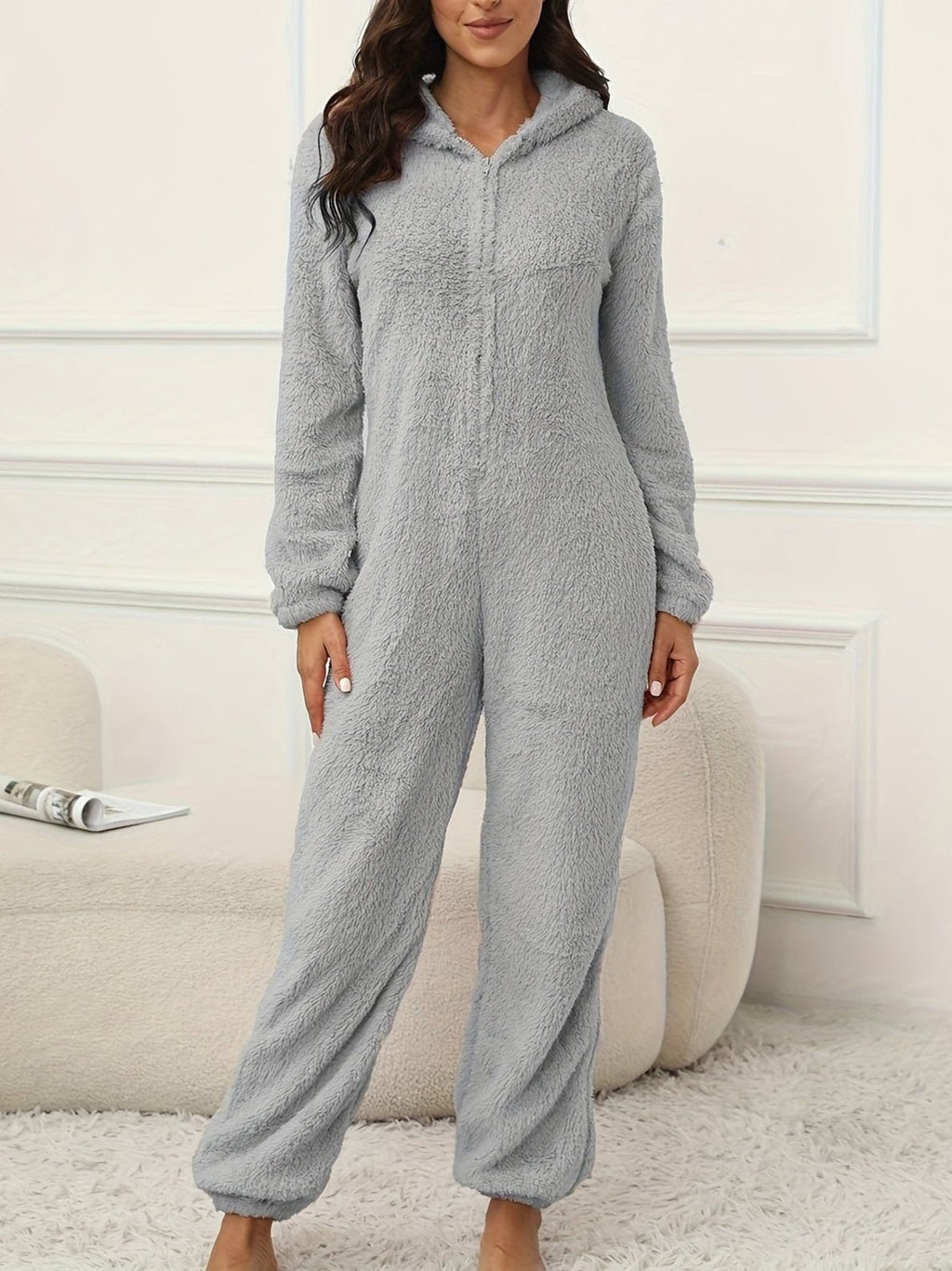 Valenzora | Hooded Lounge Jumpsuit For Stylish Winter Comfort For Women