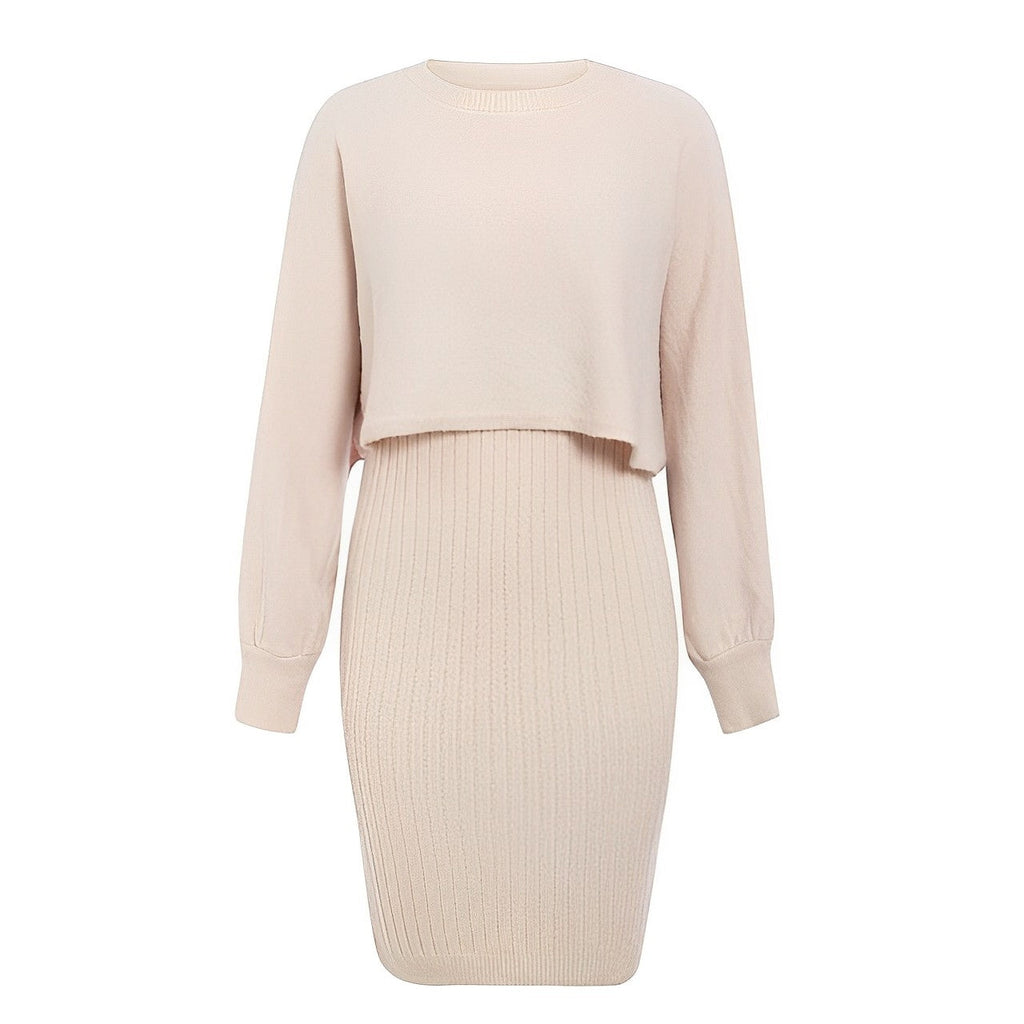 Valenzora | 2-piece knitted dress with flutter sleeves