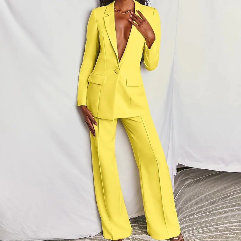 Valenzora | Elegant women's suit with long sleeves and trousers