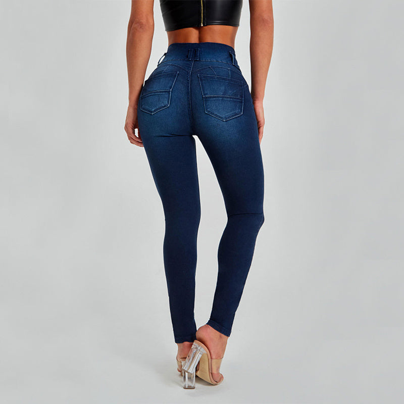 Valenzora high waist tight stretch fit and hip lifting jeans