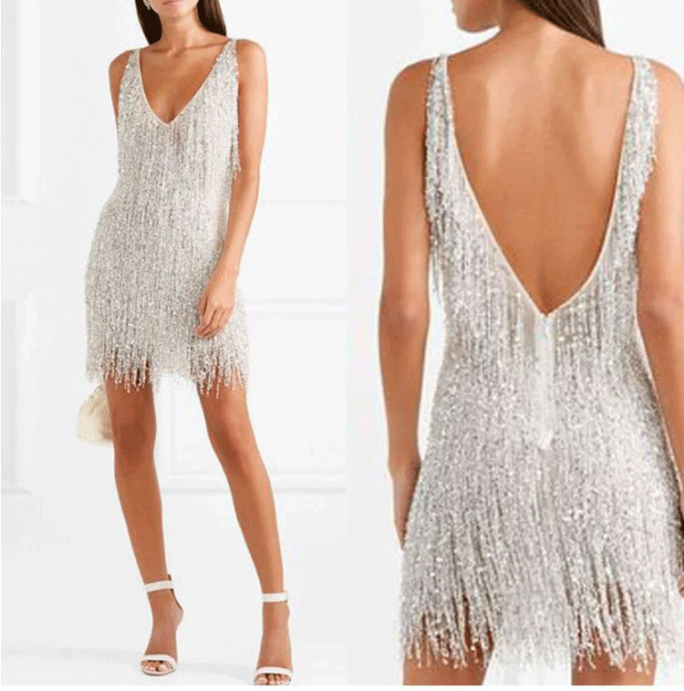 Valenzora | Slip dress with V-neck