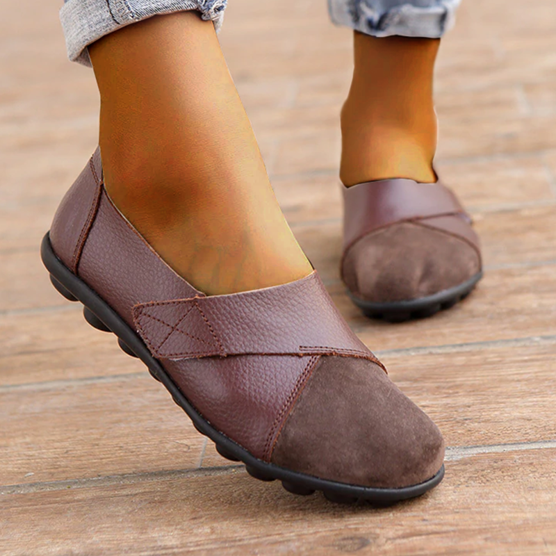 Valenzora | Orthopedic Leather Slip-On Loafers for Women